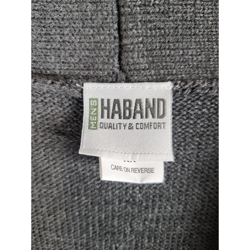 Haband Mens Cable Knit Shawl Collar Cardigan Sz XXL Cottagecore Grandpa Academia - Picture 4 of 8